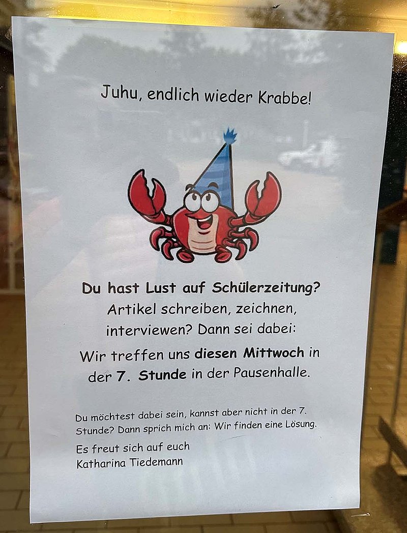 plakat AG Die Krabbe